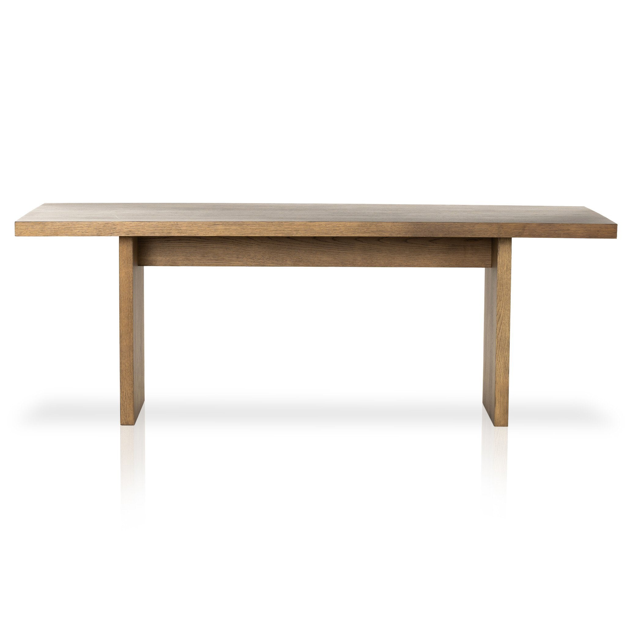 Wood dining table on a white background. | Wildwood Home Co.