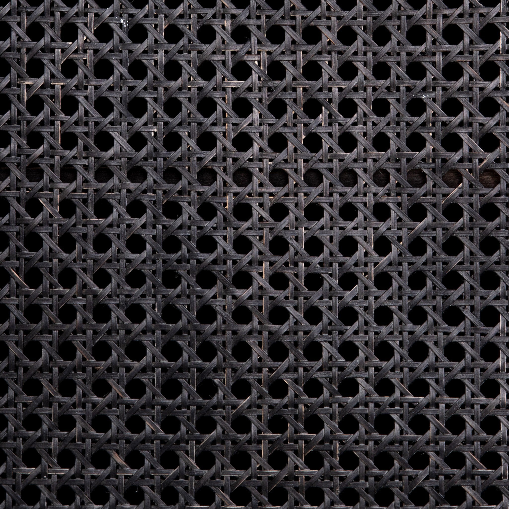 Close up of Black woven mesh texture on the tilde sideboard.