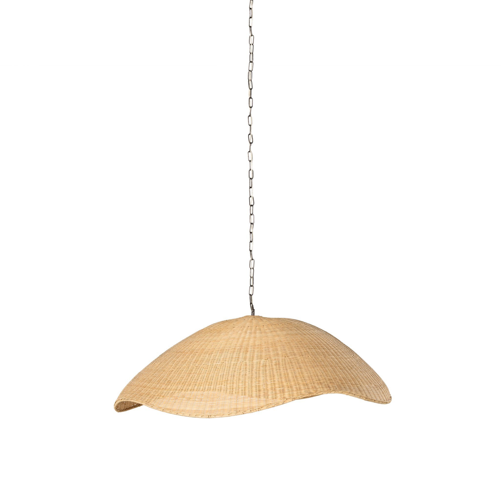 Woven pendant light on a white background. | Wildwood Home Co.